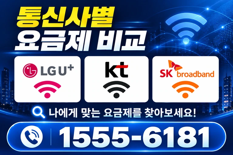 속초시 영랑동 통신사별 요금제 비교